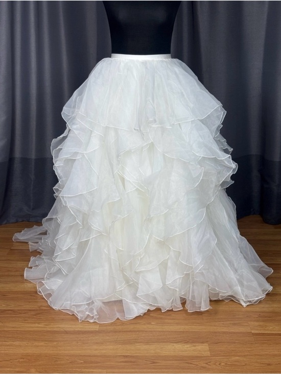 Alfred Angelo Dresses & Skirts - Alfred Angelo White Layered Organza Ruffle Ball Skirt